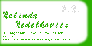 melinda nedelkovits business card